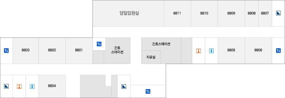 8층 원내 위치도