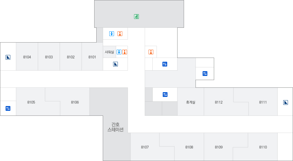 8층 원내 위치도